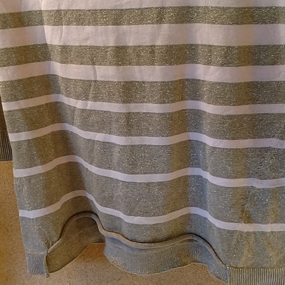 American Eagle pink metallic striped sweater - Picture 6 of 7